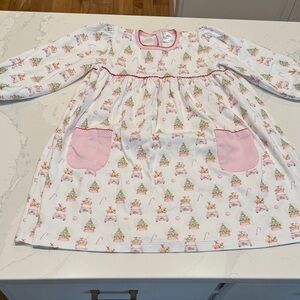Charming Holiday Print Kids Nightgown